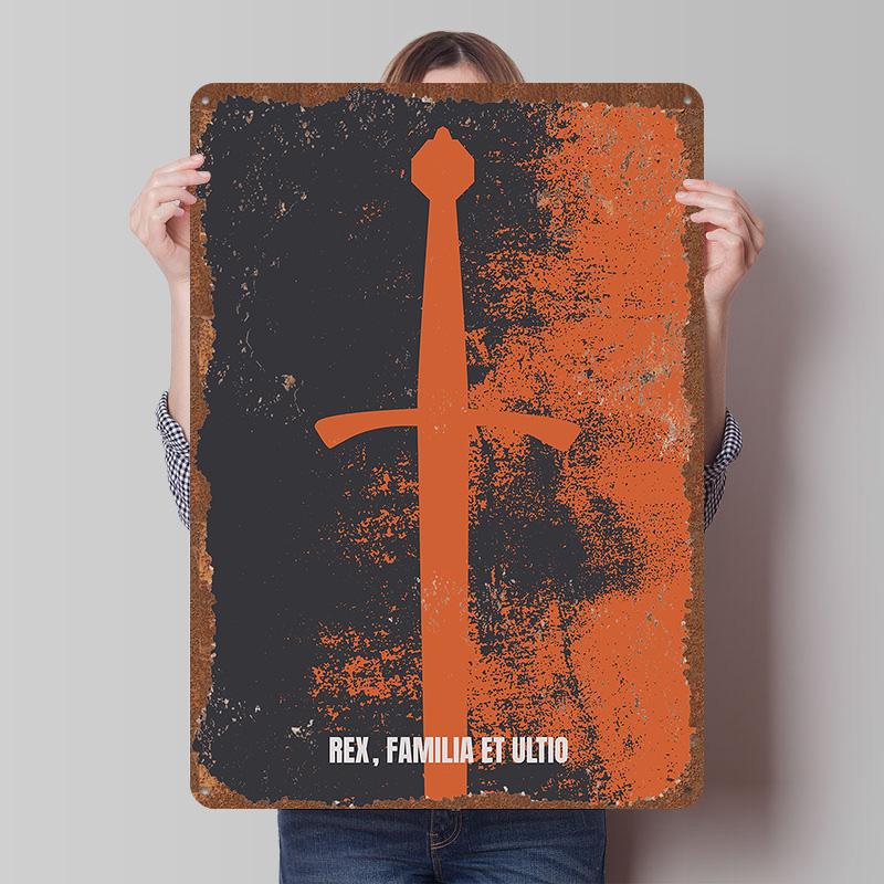 Kingdom Come Deliverance Poster in Latta Arte da Parete Personalizzabile Segni in Latta Metallici Retro Vintage per Casa e Decorazione Gaming