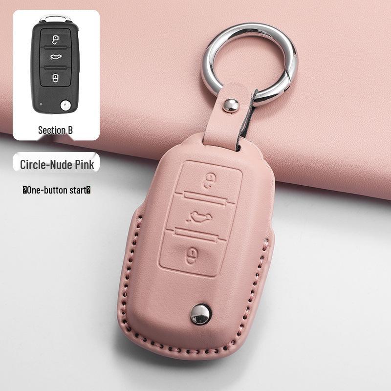 Volkswagen Key Case for Sagitar, Bora, Magotan, Golf, T-Roc, Tiguan, Passat, Lavida – Men's Black.