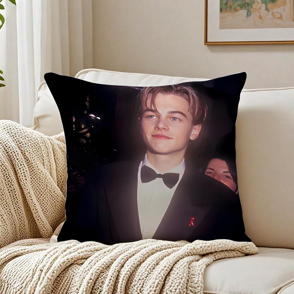 L-Leonardo D-Dicaprio Cushion Cover Pillowcase Anti-Dustmite Living Room Sofa Decor Cushion Room