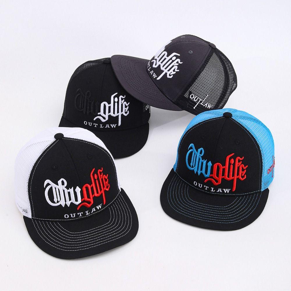 Fashion Hip Hop Baseball Cap Embroidery Breathable Snapback Hat Casual Flat Brim Peaked Cap Men Women