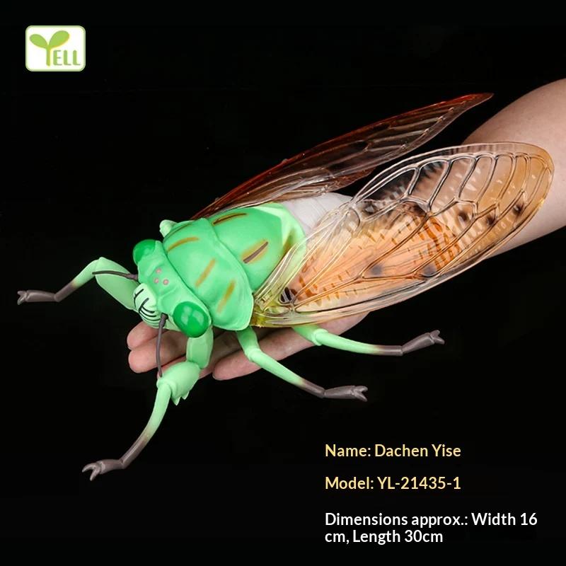 Realistic Insect Figure Collection Set Wasp Mantis Cicada Pupa Rhinoceros Beetle Nature Model Toy Gift For Fans Collectors