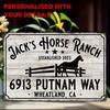 1pc Custom Text Metal Sign 8x12 Inch Waterproof Decor