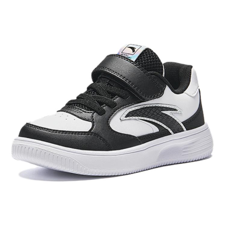 Anta Comfortable Versatile Non-Slip Wear-Resistant Low-Top Kids Skate Shoes Kids Sneakers White Black 312439932-1