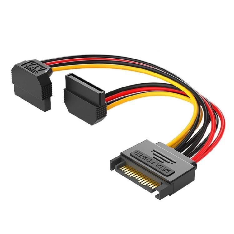 to IDE Power Cable 4 Pin to 15 Pin Power Cable 15 Pin Male to Female Cable Y-Cable Adapter