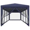 Vidaxl Namiot Z 10 Ścianami Z Siatki, Niebieski, 3X12 M, Hdpe