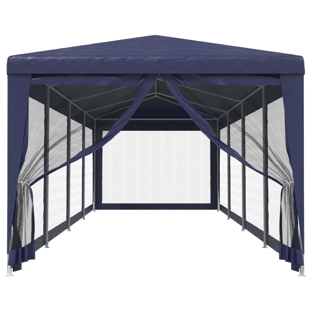 Vidaxl Namiot Z 10 Ścianami Z Siatki, Niebieski, 3X12 M, Hdpe