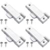 Pack Of 4 Window Sash Lock Mounting Hole Centers Elegant Finish For Vertical And Horizontal Sliding Window Daily Use