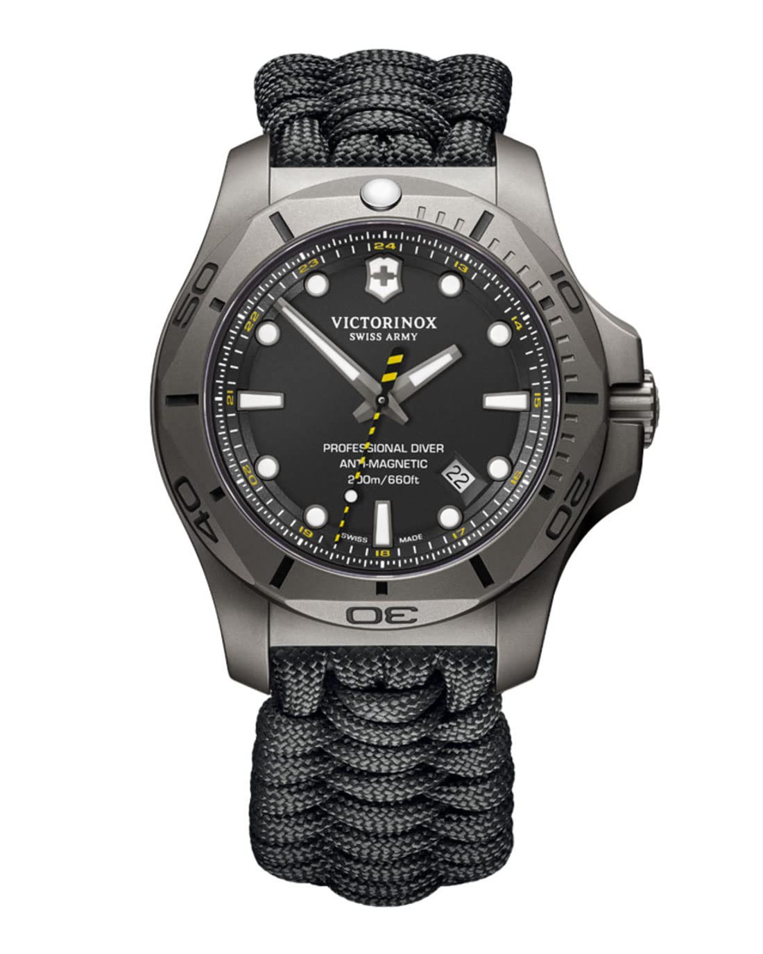 

Чоловічий годинник Victorinox Swiss Army V241812 чорний 45 мм титан INOX чорний