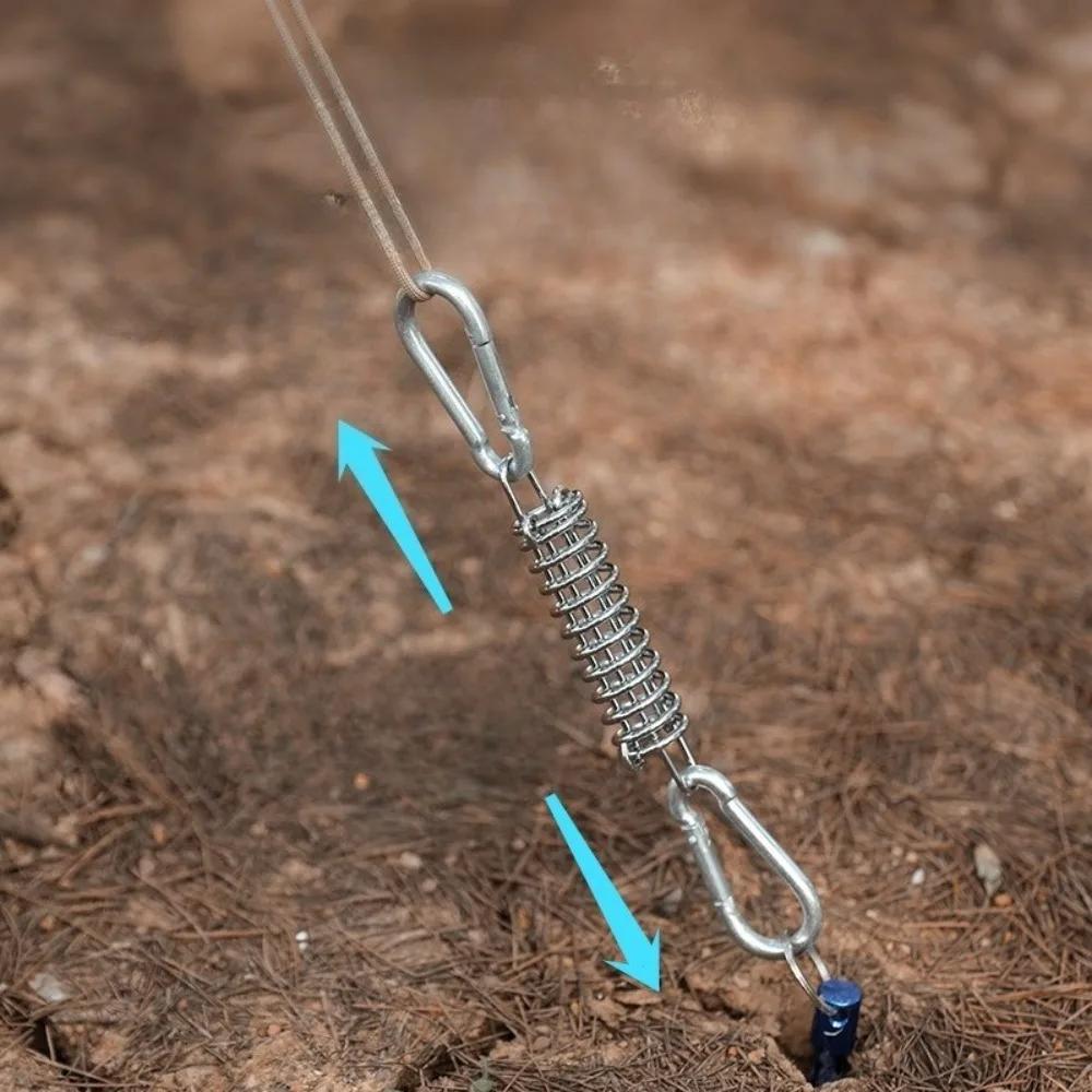 Durable Anti - Rust Tent Wind Rope Buckle Heavy - Duty Camping Rope Fastener for Outdoor Canopy Ground Fixing Hardware