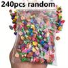 120/240pcs Mini Cartoon Rubber Fruit Animal Cake Shape Cute Erasers Stationery Praise Kids Gifts School Office Supplies JXB