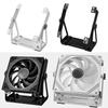 Adjustable Automotive Fan Mount Corrosion Resistant Metal Bracket 360 Degree Rotation Easy Installation Car Cooling Accessory