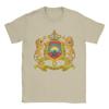 Vintage TShirt Summer Coat of Arms of Morocco Lion TShirts Cotton Tshirt for Men Aesthetic Cheap Print Short Sleeve Tees