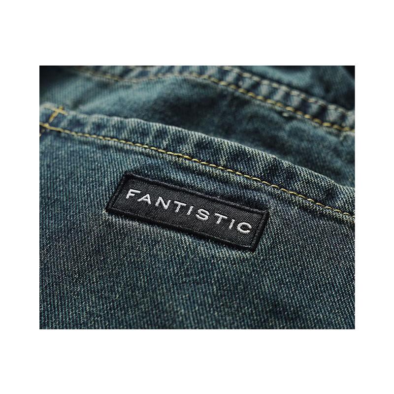ROBINHOOD Men's Summer American Retro Loose Straight Leg Jeans