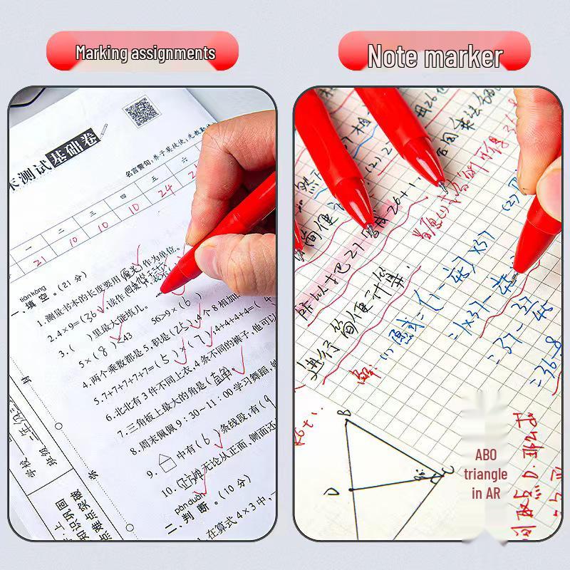 ST Red Correction Pen: Press-Activated Neutral Pen for Teachers – Perfect for Error Marking