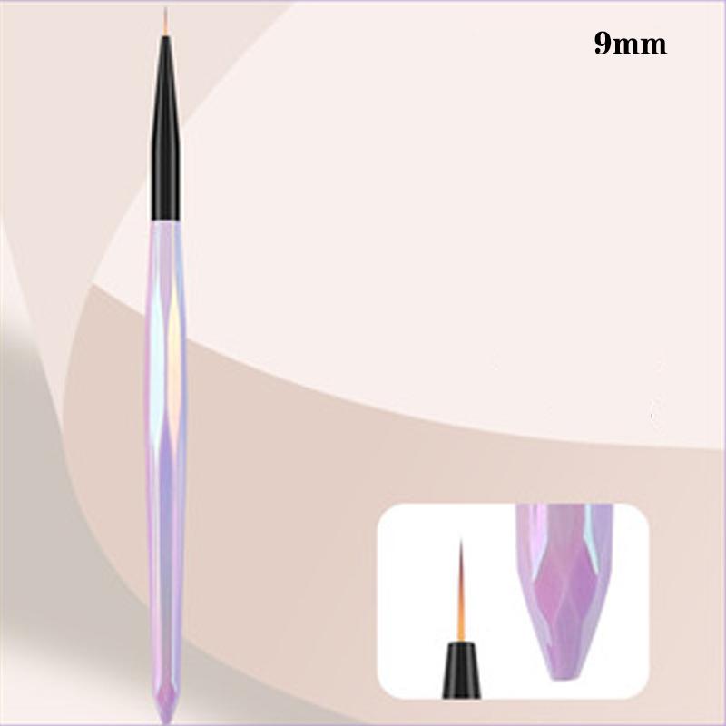 

Кисть для подводки ногтей Aurora Handle Pen Кисть для рисования линий Полосы Живопись Цветочная ручка Инструменты для маникюра 9mm
