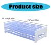Sturdy 3 Tier Test Tube Organizers Laboratory Essentials 3 Tier Blue Test Tube Rack Durable Plastic Stand Shelves