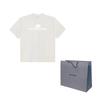 Balenciaga Activewear Logo Letter Print Crew Neck Short Sleeved SS24 T Shirt Loose Fit Unisex White 764235TQVT99016