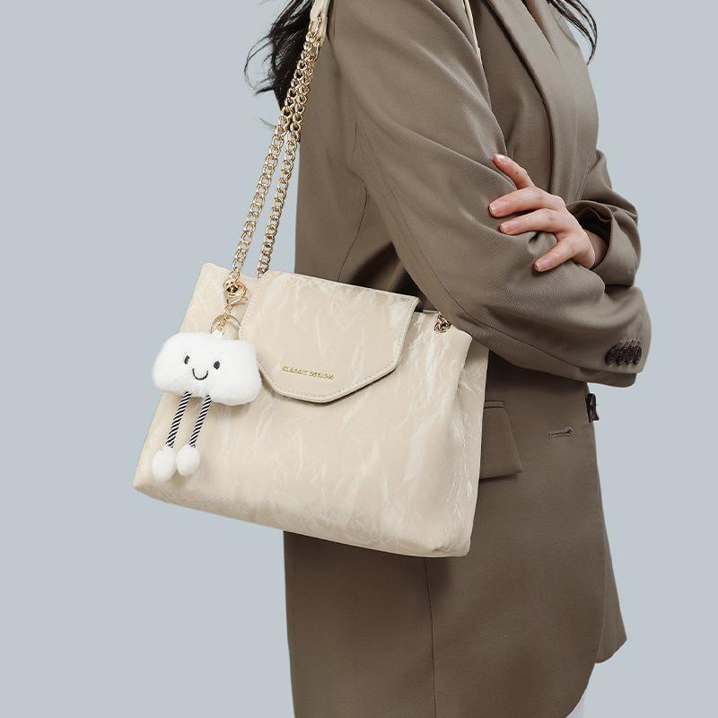 2026 Women's Fashion Large Capacity Crossbody Chain Tote Bag - Casual Single Shoulder Messenger Bag, Free Shipping