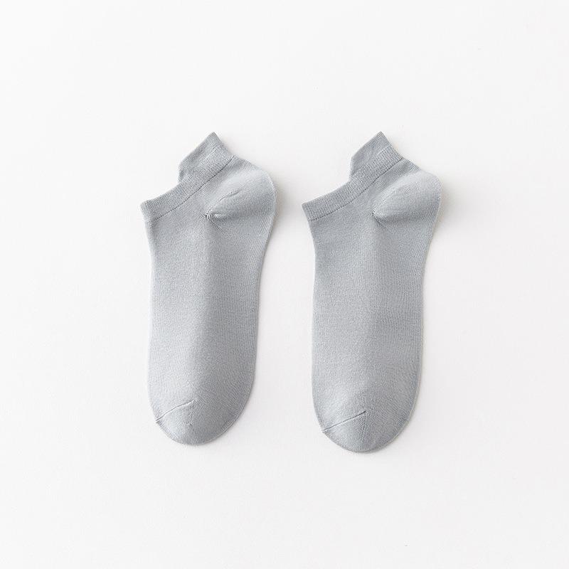 Men's Summer Pure Cotton Deodorant Sweat Absorbing Shallow Mouth Heel Boneless Socks