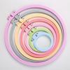 1pc Abs Plastic Embroidery Hoop Cross-stitch Embroidery Frame Candy Colored Embroidery DIY Woven Embroidery Accessories