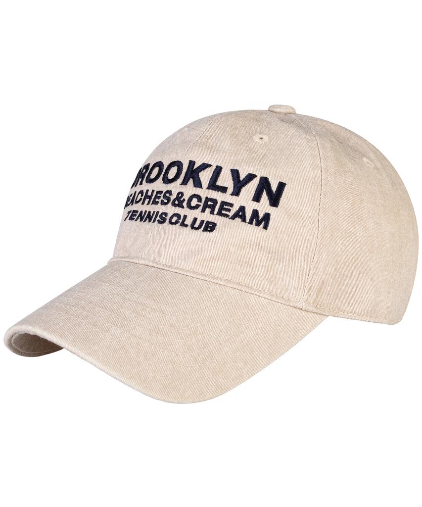 Bichiseuaenkeulim Brooklyn Tennis Club Pigment Ball Cap-Beige
