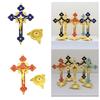 Christian Catholic Cross Ornament Pendant Home Church Pray Ornaments Souvenir