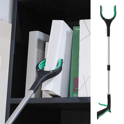 Yousheng Foldable Reacher Grabber Aluminum Alloy Long Arm Trash Clip Litter Picker Tool with Rubber Grip Handle