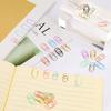 80 Pcs Heart Paper Clips - Love Heart-Shaped Small Clip Metal Journaling Clamps, Colorful Decorative Cute Paper Clips for Women, Document Note
