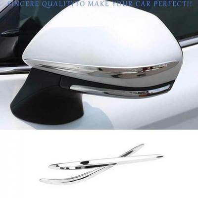 For Toyota CHR CH-R 2018-2022 Chrome Steel Rear View Mirror Strip Molding Trim