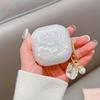 Traumhaftes Weiß Rosa Glänzendes Muschel Case für Samsung Galaxy Live 2 Weiches Silikon Stoßfestes Kopfhörer Case für Galaxy Buds Pro Hülle