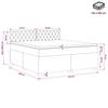 Box Spring Bed with Mattress Black 140 X 190 Cm Velvet