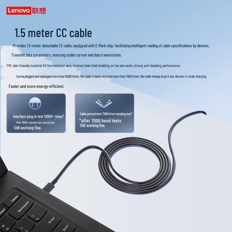 Lenovo Thinkplus 65W USB-C Lipstick Power Adapter