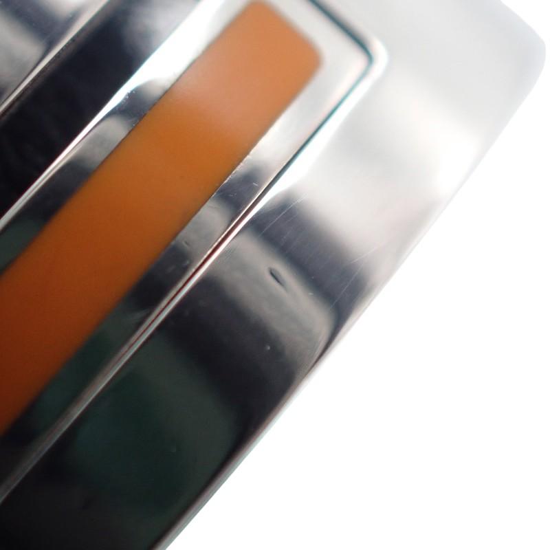 HERMES #15(JP Size) ring Orange Silver925 Women