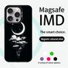 Cool Moon Fashion Poster Pattern Phone Case Magnetic IMD Colorful Silver Case for iPhone 17 16 15 14 13 12 Pro Max