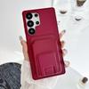 Applicable To Samsung S26Ultra Square Card Bag Holder Mobile Phone Case S25Ultra Card A57 Anti-drop Protective Case