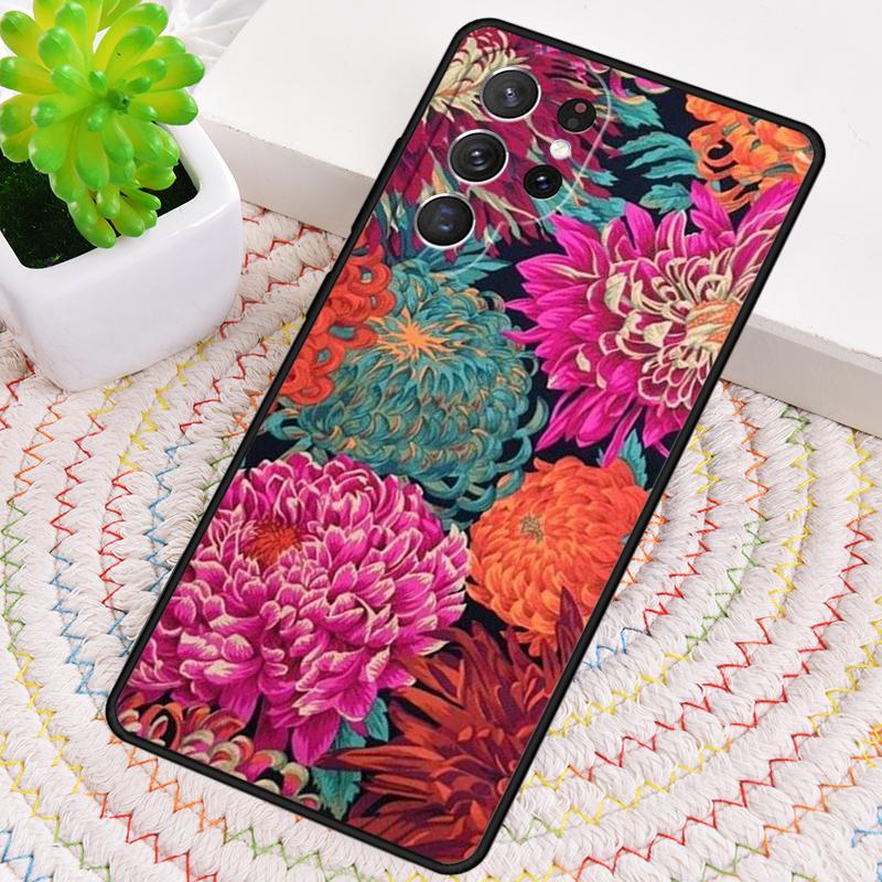 Chrysanthemum Phone Case for Samsung Galaxy note 10 pro S26 Ultra S23 S24 FE S25 S21 S22 PLUS shockproof Cove