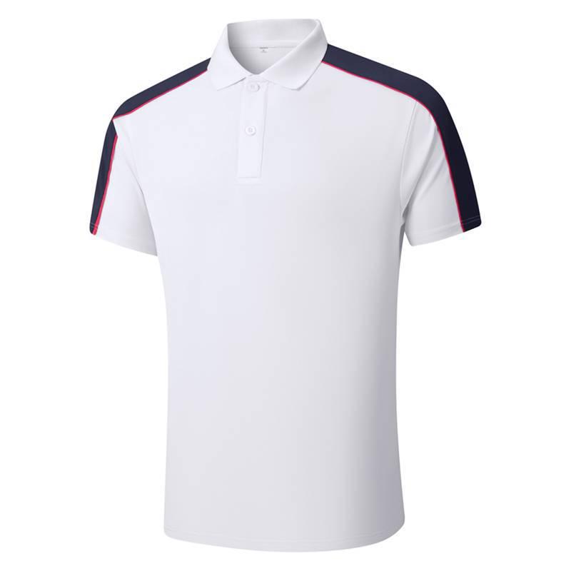 Men s Summer Quick-Dry Polo Shirt & Long Pants Ice Silk Two-Piece Set XL