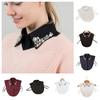 Korean Fashion Fake Collar Rhinestones Shirt Collar Detachable Collar  Blouses Matching