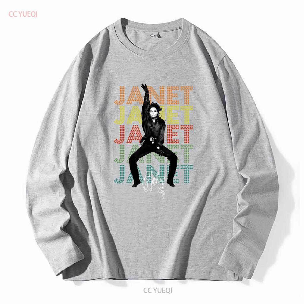 Janet Jackson Summer Cotton T Shirt S 5xl Long Or Short Sleeves Vintage Washed Stretched Stylish Unisex Casual Breathable Homme