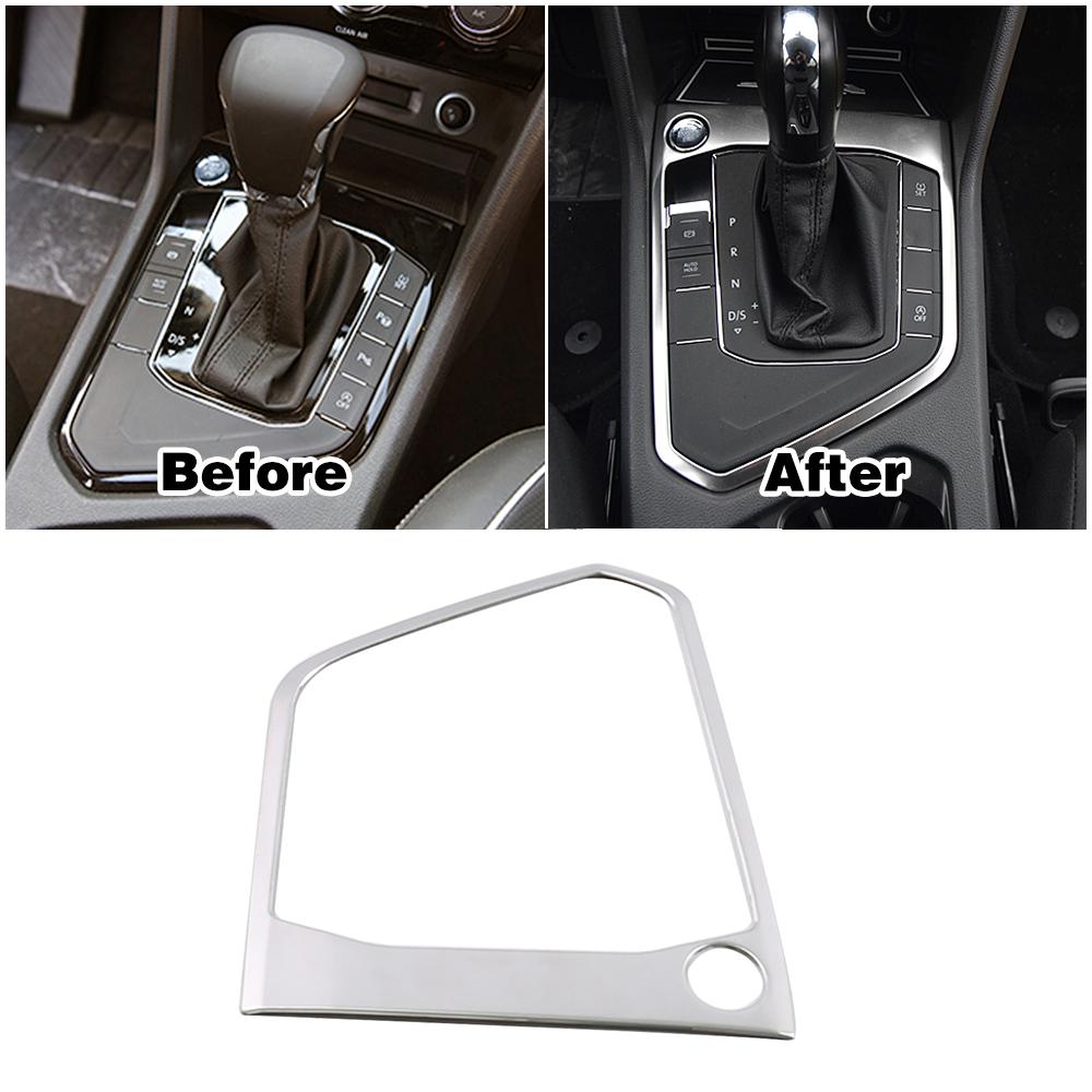 Für Volkswagen VW Tiguan MK2 2017- Edelstahl Innenzubehör Mittelkonsole mattsilberne Dekoration