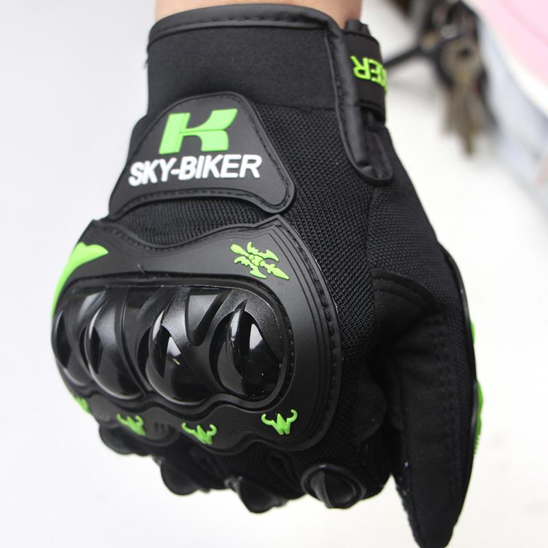 Outdoor Motorcycle Riding Gloves Palm Silicone Anti Slip Wrist Adjustable Gloves Touch Screen Off-road Riding Sports Equipment
