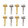 40 Pcs 6mm Mini Brads Gold Silver Electroplating Round Brass Metal Paper Fasteners Brads for DIY Craft Scrapbooking