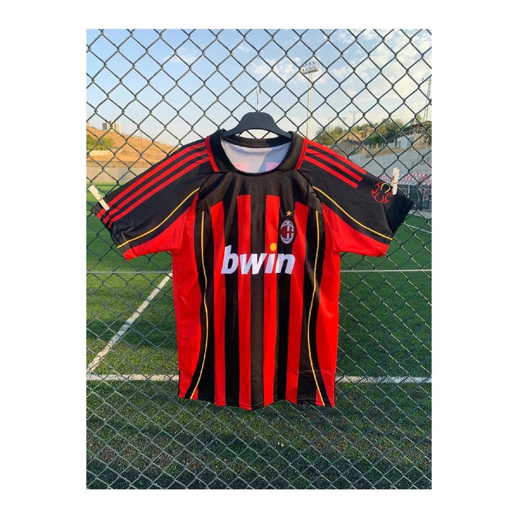 A.c Milan Kaka Leite Retro Football Jersey Special Jersey Fabric That Can Take Black Air