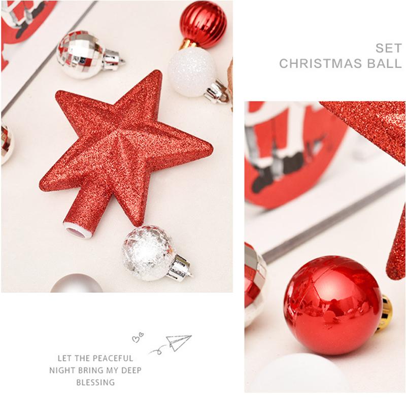 30PCS Christmas Balls Tree Ornaments Home Decorations Hanging Pendants