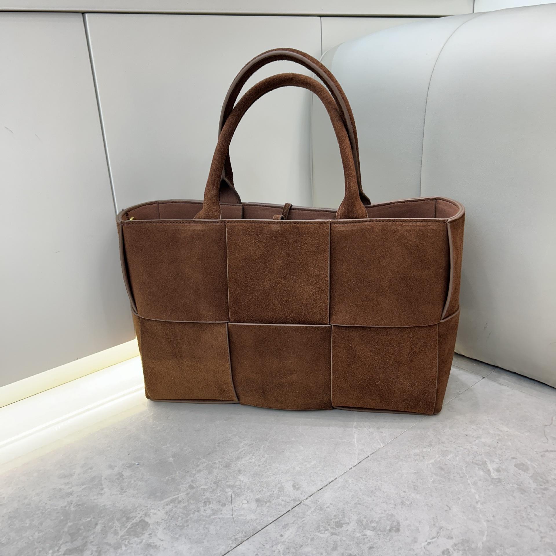 

Сумка-тоут ручной работы из матовой кожи Head Layer, большая вместимость, сумка на одно плечо для женщин 32x10x22CM