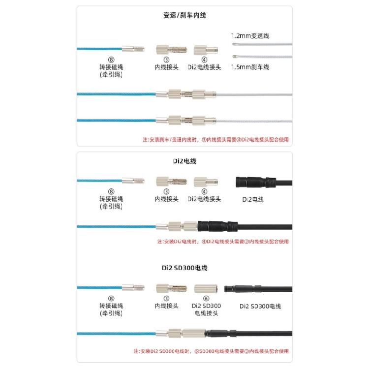 Bicycles Internal Brake Hose Routing Tool for Frame Bike Brake Cable Installation Internal Line Guide Instrument Set