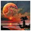 5D Diamond Painting Scenery Moon Round Drill Full Drill Inverted Tree Diy Cross Stitch Tree Inverted Decoration Painting 30*30 In Stock