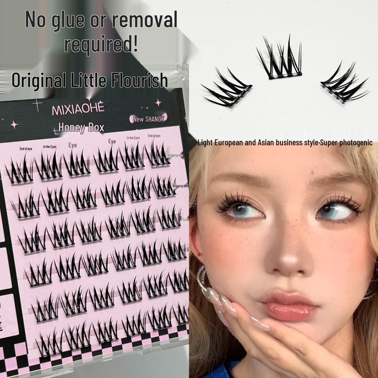 

Little Prosperous Natural Thick False Eyelashes - Manga Barbie Daily