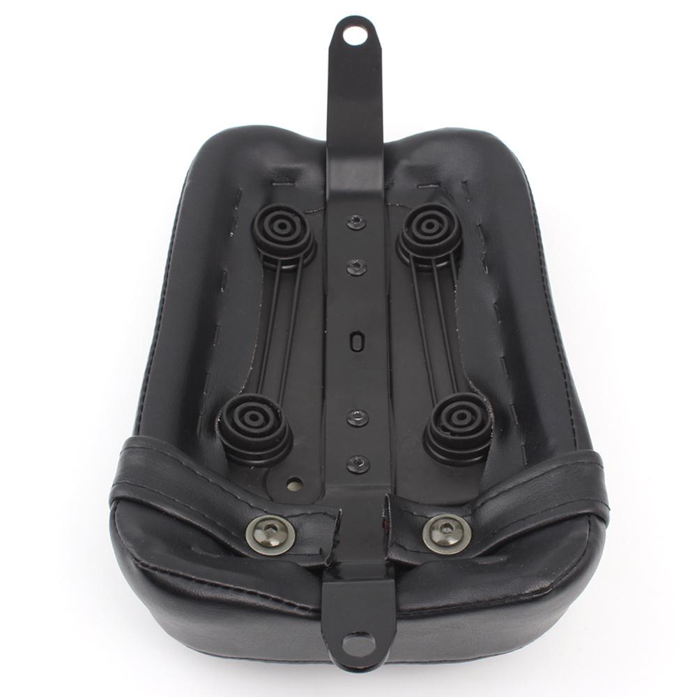 Motorcycle 1 Piece Rear Passenger Seat with 1 Piece Seat Bolt Nut PU Leather Billet Aluminum Fit For Harley Street Bob 2018-2020