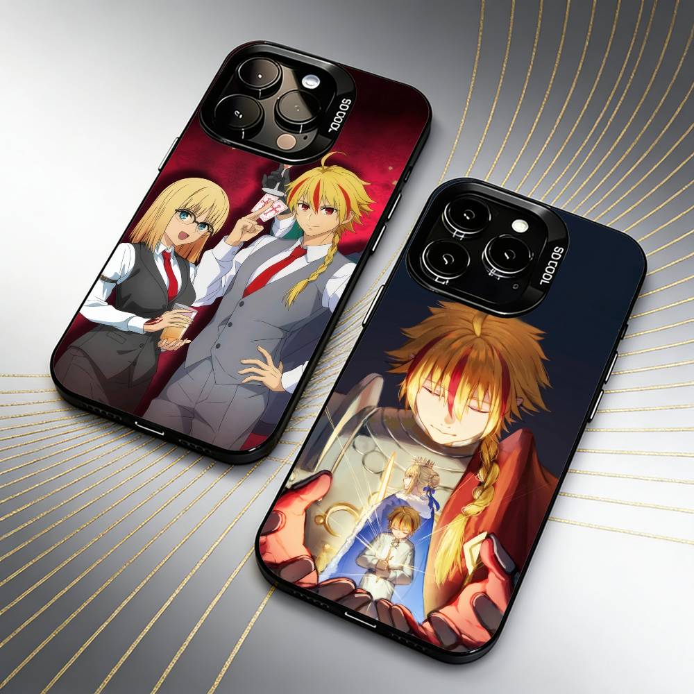 S-Schneefeldkrieg Anime Fate-strangeS F-Falsche Handyhülle Für iPhone 16 17 15 14 12 13 Pro Max Schwarz Bonbon Matt Stoßfeste Hülle